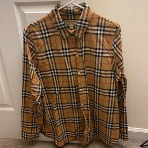 Women Burberry button down